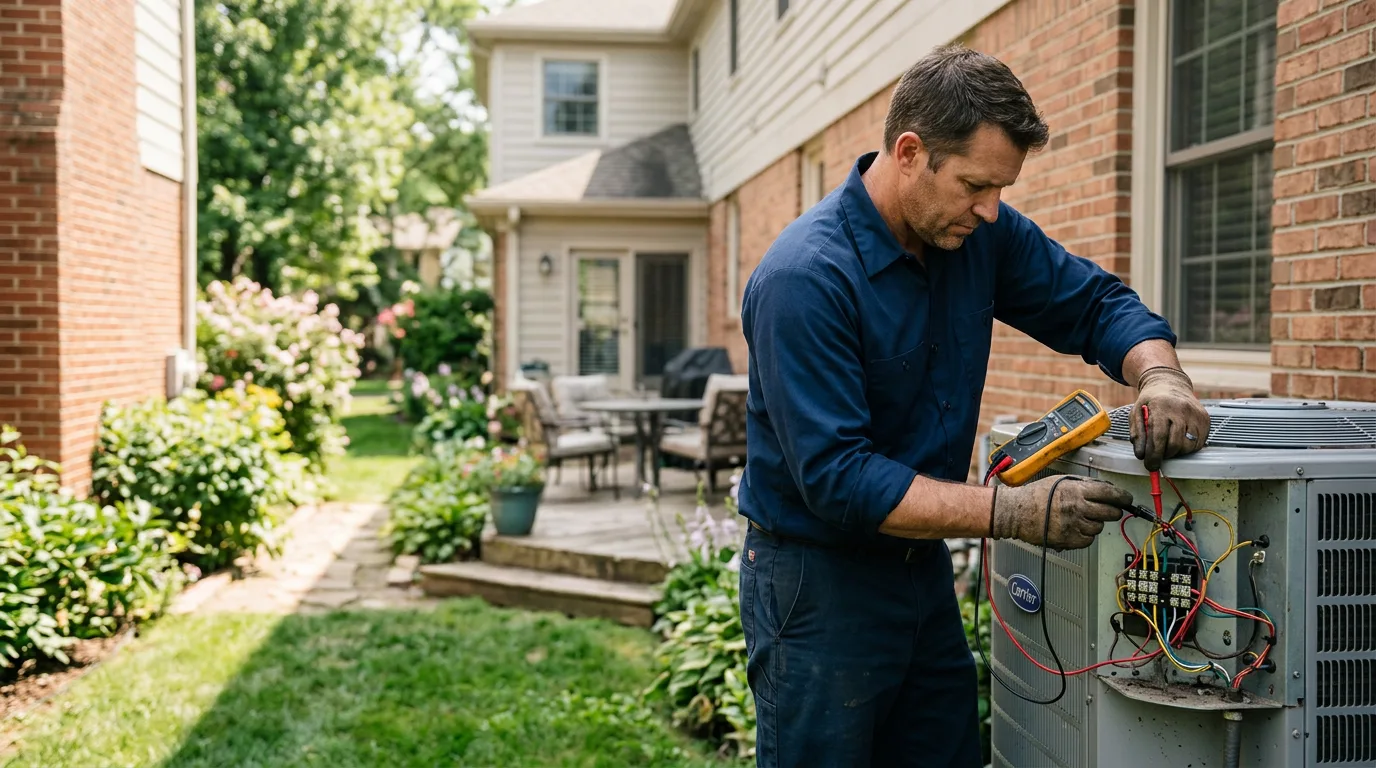 HVAC technician working near Sycamore, GA